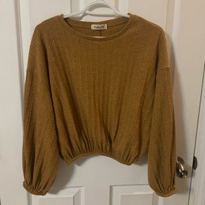 Cropped sweater from a e Peruvian brand